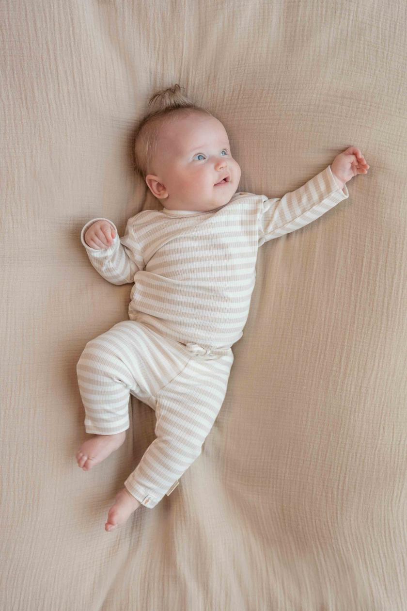 T-shirt Little Dutch manches long baby bunny rayé