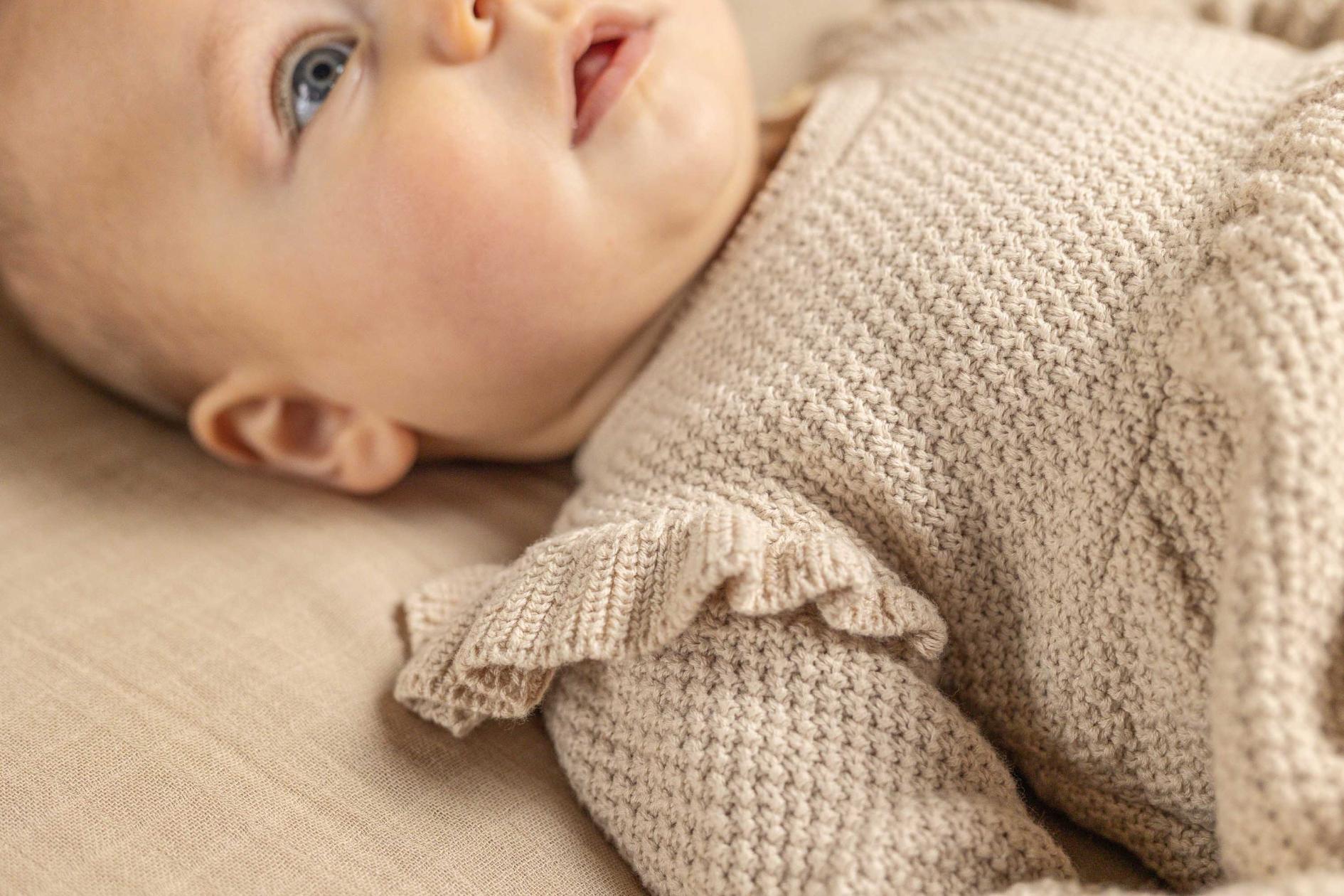 Jurk Little Dutch baby bunny sand OP=OP